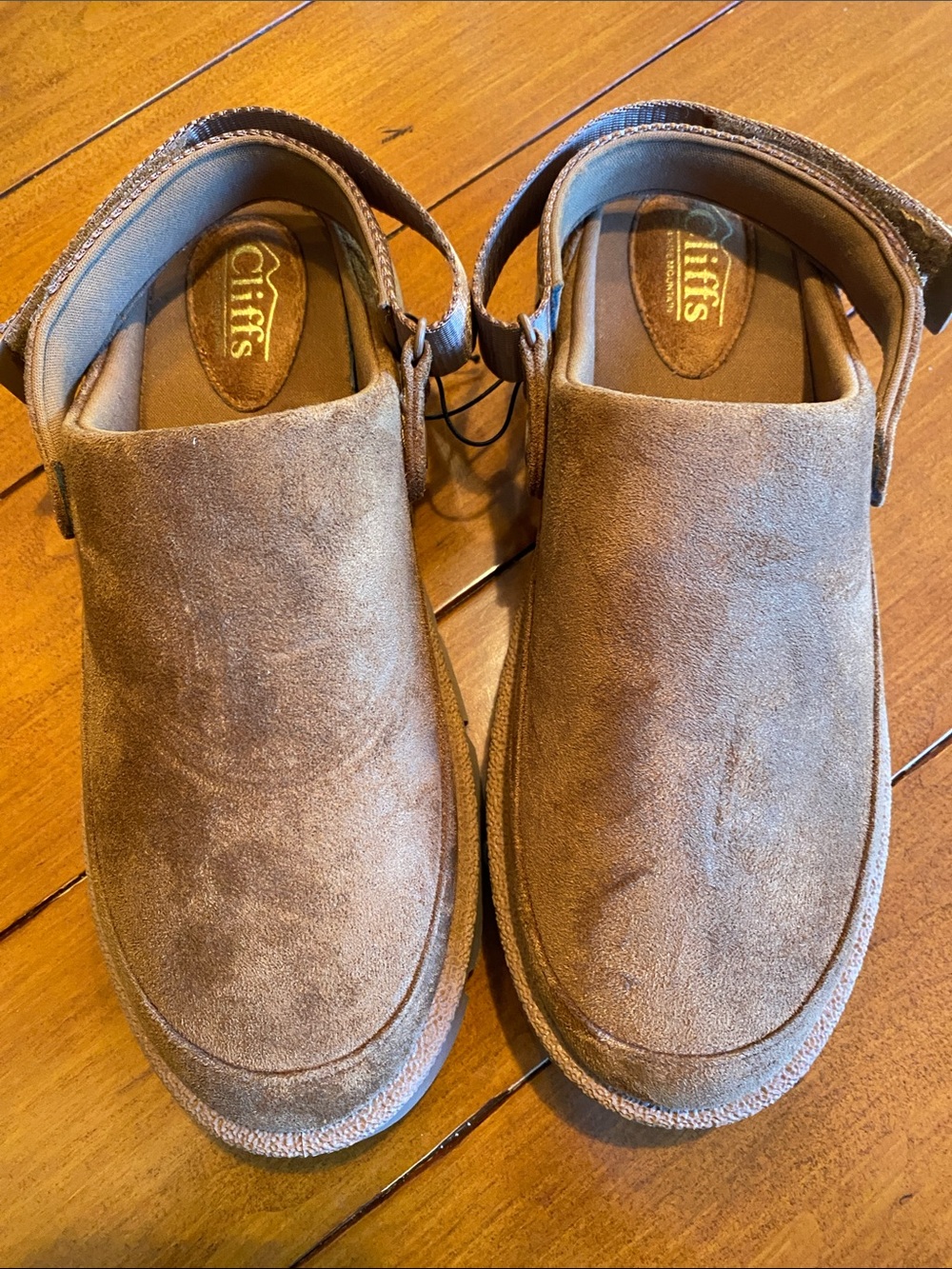 New, Cliffs by WHITE MOUNTAIN Brown Suede Slip-On Clog Mules